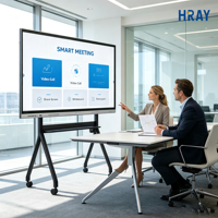 Pizarra Interactiva Inteligente con Pantalla Táctil de 86 Pulgadas HRAY para Educación, Aulas o Reuniones Empresariales, Fábrica ODM/OEM