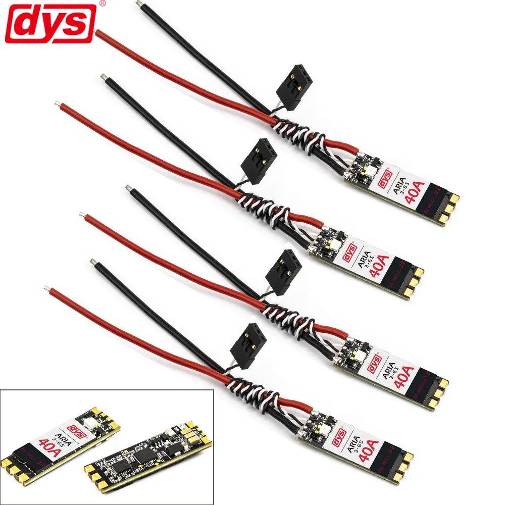 Aria BLHeli_32bit 40A ESC 3-6S BLHeli_32 Dshot1200 Built-in Current Meter for RC MultiRotor FPV Racing Drone