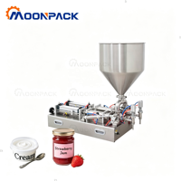 Machine de remplissage de pâtes Moonpack G2WGD30-300ml pour sauce chocolat, confiture de fraises, ketchup, pâtes et liquides