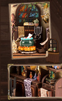 Kit de maison miniature en bois à assembler soi-même Yuangu, paysage miniature, échelle 1:48, pour les 14 ans et plus
