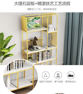 L'ultimo <span class=keywords><strong>design</strong></span> del 2020, semplice mensola moderna in metallo di alta qualità con piano in marmo - Product Image 3
