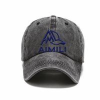 Gorra de béisbol unisex vintage de algodón lavado y desgastado, estilo camionero, ajustable, para deportes, sin estampado, al por mayor