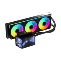 Refroidisseur liquide pour processeur Vision 360 avec écran LCD incurvé, refroidissement par eau du processeur, système de refroidissement par eau pour PC de jeu, refroidisseur de processeur
