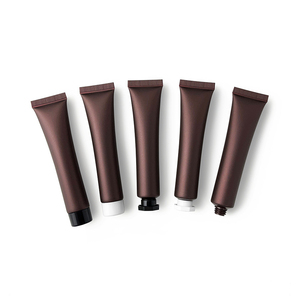 Échantillon gratuit tuyau d'emballage de cosmétiques ponctuels Bronze 20ml crème pour les yeux PE sous-emballage noir personnalisé petite bouteille en plastique de voyage portable - Product Image 2