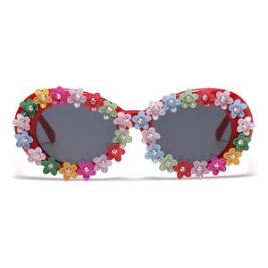<span class=keywords><strong>Gafas</strong></span> de Sol con Encaje Floral, Moda <span class=keywords><strong>para</strong></span> Bodas 2026, Protección UV400 - Product Image 3
