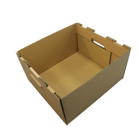 Cartons ondulés cirés écologiques personnalisables, boîtes d'expédition en gros pour l'emballage de fruits et légumes frais