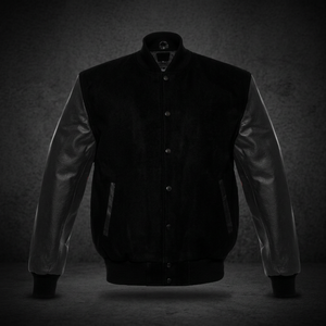 Veste universitaire personnalisée de haute qualité pour hommes dernière conception tissu de laine et cuir de vache avec logo personnalisé-Vente en gros - Product Image 3