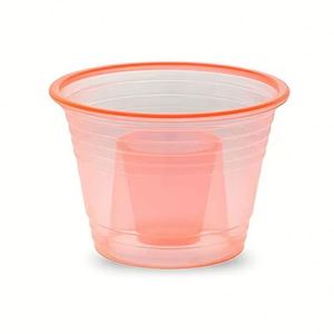 Vasos Desechables de Plástico PS de Pared Simple, Libres de BPA, Color Personalizado, para Promoción de Marca - Product Image 1