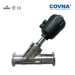 วาล์วควบคุมลมแบบมุมฉากสแตนเลสสองทางสำหรับน้ำ ไอน้ำ และลม ยี่ห้อ Covna B2Bclearance Sale - Product Image 4