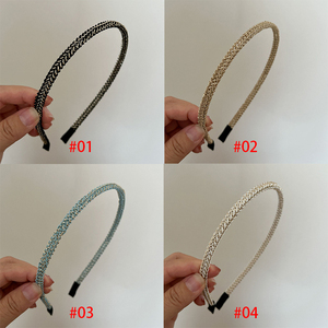 Temperamento dolce cerchietto semplice metallo molla rendere il proprio viso più piccolo fascia per capelli retrò nicchia con tutto l'esterno inizio Hairhoop - Product Image 5