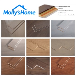 <span class=keywords><strong>Parquet</strong></span> en bois d'ingénierie sur mesure avec sous-couche intégrée pour projets d'appartements, d'hôtels et de maisons - Product Image 6
