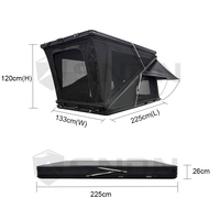 Tente de toit rigide SNDN en forme de Z, prix usine, en aluminium, toile imperméable, pour camping 4x4, 4 personnes