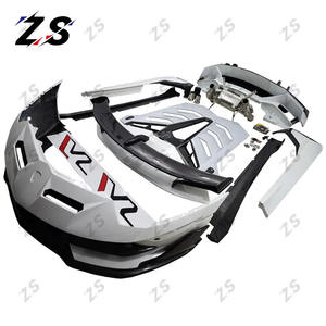 ZS vente directe d'usine Kit de carrosserie en Fiber de carbone <span class=keywords><strong>SVJ</strong></span> Style pour <span class=keywords><strong>Aventador</strong></span> Lp700 LP720 LP750 pare-chocs de voiture avant becquet de capot - Product Image 1