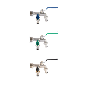 3/4 tuyau d'arrosage <span class=keywords><strong>Double</strong></span> ouverture buse antigel robinets de lavabo en laiton pour utilisation hivernale et Machine à laver - Product Image 1