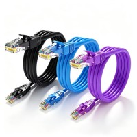 Câble de raccordement LAN Cat6 professionnel personnalisé OEM 15m Gigabit UTP RJ45 pour salle serveur, sécurité CCTV 1000Mbps