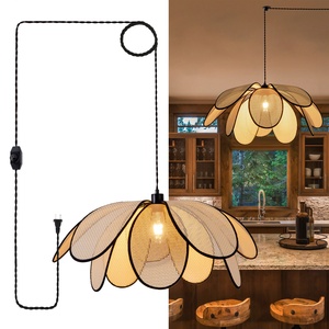 Skd Sunsir lustre de salle à manger japonais rétro style wabi-sabi Dia22 "pétale chambre lumières chambre lumières français art bar lumières - Product Image 5