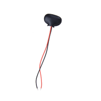 Okystar Disponible Experimental 15cm Negro Rojo Cable Conexión 9V Batería Clips Snap