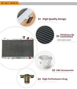 Radiateur en aluminium pour <span class=keywords><strong>Honda</strong></span> Orthia EL 1, 2, <span class=keywords><strong>3</strong></span> 1995-2002 - Product Image 6