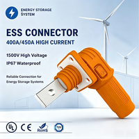 Connecteur de borne de batterie haute intensité 400A-500A, prise d'interconnexion rapide HV 1500V pour système de stockage BESS industriel, liaison d'alimentation