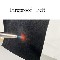 100% feutre ignifuge en laine pour le soudage de la climatisation coussin d'isolation ignifuge prévention de la torche flamme résistante au feu