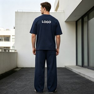 Camiseta para hombre personalizada de alta calidad con serigrafía desgastada, bordado, oversize, 100% algodón tejido, 260 gramos. - Product Image 4