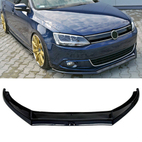 Lèvre avant de pare-chocs de voiture en ABS noir brillant, 1 pièce, style MAX pour VW Jetta MK6 Berline pré-lifting 2011 2012 2013 2014