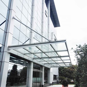 Alumínio <span class=keywords><strong>Frame</strong></span> Outdoor Sun Shade Metal Roof Glass <span class=keywords><strong>Canopy</strong></span> para porta frontal - Product Image 3