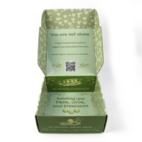 Boîtes en papier plat personnalisées avec logo imprimé, cartons ondulés, boîtes d'expédition en papier kraft découpées et pliées