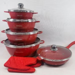 Juego de Ollas Dessini de 12 Piezas, de Aluminio Fundido con Revestimiento de Granito, Antiadherente, en Existencia - Product Image 4