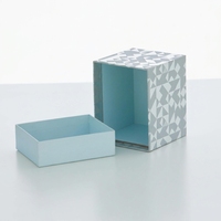 Boîte cosmétique en papier texturé de luxe, boîte en papier artistique, boîte à parfum, emballage cadeau pour flacon de parfum