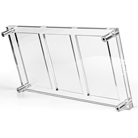 Support magnétique moderne personnalisé à 3 étagères en acrylique pour cartes à collectionner – Vitrine transparente pour cartes de baseball – Haute qualité, montage facile