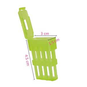 Nouvelle <span class=keywords><strong>cage</strong></span> à reine en plastique pour apiculture en gros avec outils de ruche, couleur verte, garantie 1 an - Product Image 2