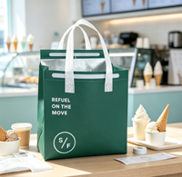 Sac isotherme personnalisé et écologique pour crème glacée, thé au lait, déjeuner ou pique-nique, vente en gros