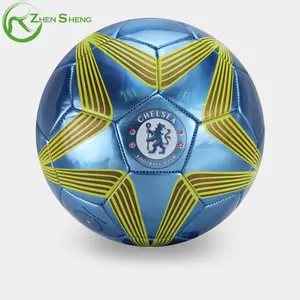 Zhensheng Offre Spéciale Eco Friendly Sécurité Laser PVC Machine Cousu Football Football Ballon Taille 4 5 Cuir Football Pour Adulte Formation