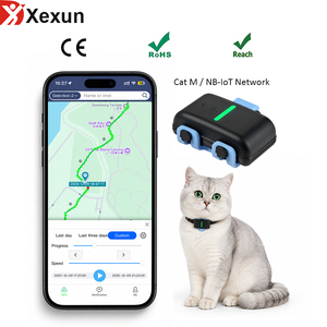 Traceur <span class=keywords><strong>GPS</strong></span> pour chien et chat avec logo personnalisé, Cat M1 NB-IoT Satellite GNSS Galileo, avec lumière LED et surveillance de l'activité - Product Image 1