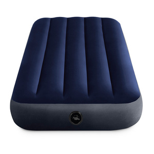 INTEX 64756 Matelas gonflable simple et durable pour la maison, avec <span class=keywords><strong>cordon</strong></span> <span class=keywords><strong>de</strong></span> serrage, <span class=keywords><strong>bleu</strong></span> floqué, pour une petite sieste - Product Image 1