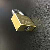Cadenas carrées à faisceau court et long, en laiton massif, deux pièces, cadenas anti-vol, anti-rouille, anti-découpe, anti-marteau