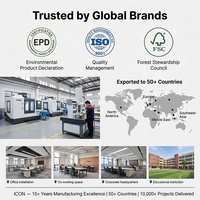 Poste de travail linéaire en aluminium pour centre d'appels, conception moderne et ouverte, avec écran acoustique en tissu et tiroir, certifié BIFMA