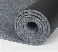 Tapis en polyester gris écologique, imperméable, antibactérien, antidérapant, épais et moelleux, hauteur de poils de 10 mm, pour usage commercial, domestique et hôtelier