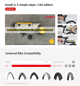 Kit de Conversión de Bicicleta Eléctrica <span class=keywords><strong>LIVALL</strong></span> PikaBoost 2 para Bicicletas de Montaña, Motor de Buje con Voltaje de 36v, Pantalla LCD y Controlador para Ciclismo - Product Image 3