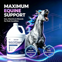 Complément Liquide OEM Vitamines-Fer-Minéraux pour Chevaux 1 Gallon – Favorise l'Endurance, la Santé Sanguine et la Fonction Immunitaire