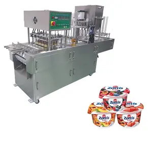 high quality line Cup Water Filling Sealing Machine For Yogurt Jelly Ice Cream