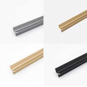 Furniture Handles <b>Knobs</b> Kitchen Cabinet L Shaped Handles Wardrobe Pull Drawer Handle Gold Modern 10 Inch Kitchen Pantry Handles - Product Image 3