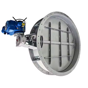 하이 퀄리티 전기 고온 환기 나비 밸브 탄소강 플랜지 댐퍼 대구경 전기 댐퍼 - Product Image 2
