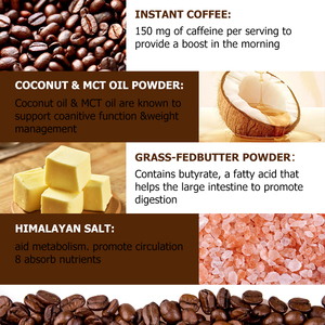 OEM ODM Hot Sale Keto Coffee with Himalayan Salt Boost <b>Metabolism</b> Increase Energy Levels Support Weight Goals Coffee - Product Image 6