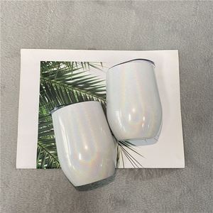 Cadeaux personnalisés, transfert thermique, gobelet à vin isotherme en acier inoxydable à double paroi de 12 oz, verre à vin, supports vierges pour sublimation - Product Image 1