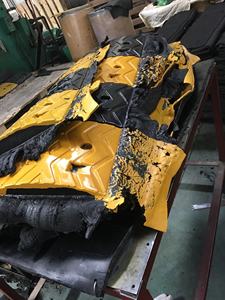 Съемная подъездная дорожка 1000*350*50 мм, скоростной горб, желтый и черный автомобиль, тяжелый резиновый удар - Product Image 3