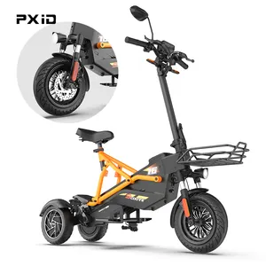 PXIDF2電動スクーター強力な大人1000ワットプロファストオフロード電動スクーターUSAEU倉庫LEDライトスクーター