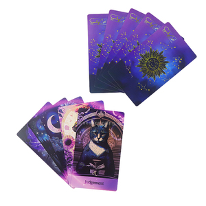 Fournisseurs chinois, vente en gros, imprimez vos propres cartes de Tarot de chat avec guide - Product Image 2