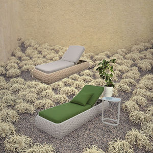 Chaise longue de jardin avec cadre de chaise longue traditionnelle moderne pour villa, <span class=keywords><strong>terrasse</strong></span>, cour, <span class=keywords><strong>piscine</strong></span>, portable - Product Image 5